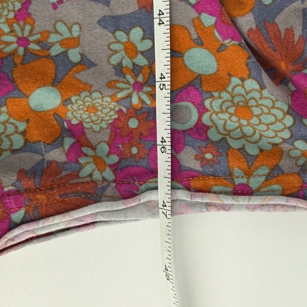 Natural Life Bohemian Lucy Floral Harem Jumpsuit Pink Orange Boho Pockets M - Picture 9 of 10